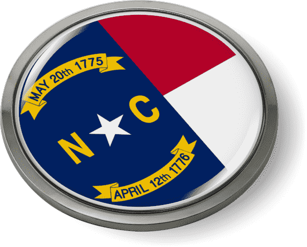 North Carolina - State Flag Emblem